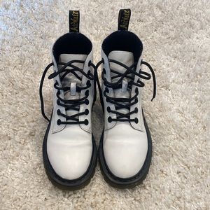 White Dr. Martens boots
